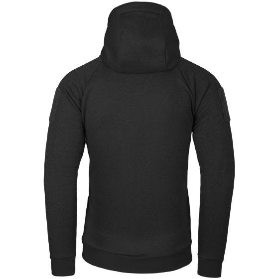 Sudadera con capucha Helikon Urban Tactical con cremallera completa en negro