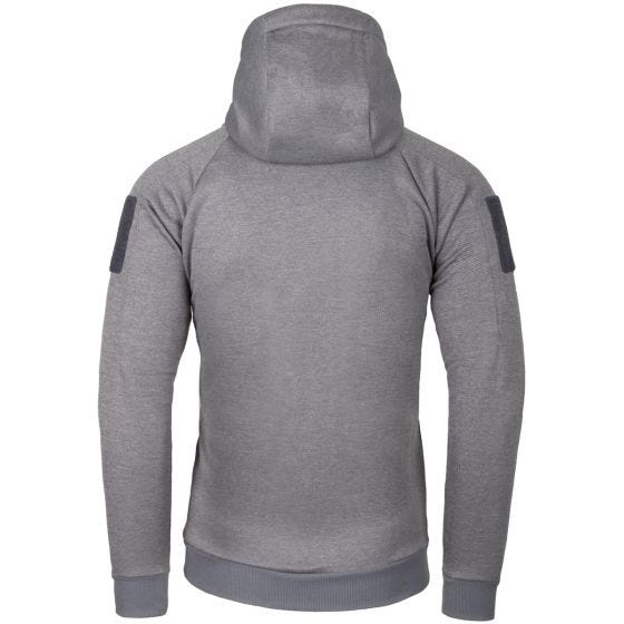 Sudadera con capucha Helikon Urban Tactical con cremallera completa jaspeada en gris
