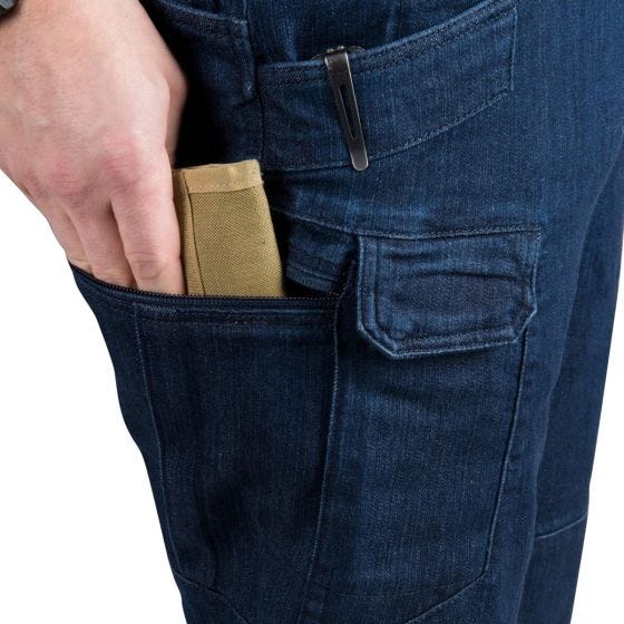 Pantalones Helikon UTP en azul vaquero semioscuro