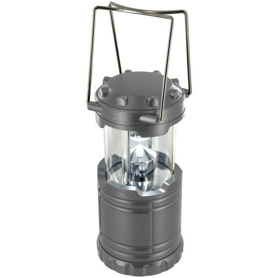 Linterna plegable Highlander con 7 luces LED en gris