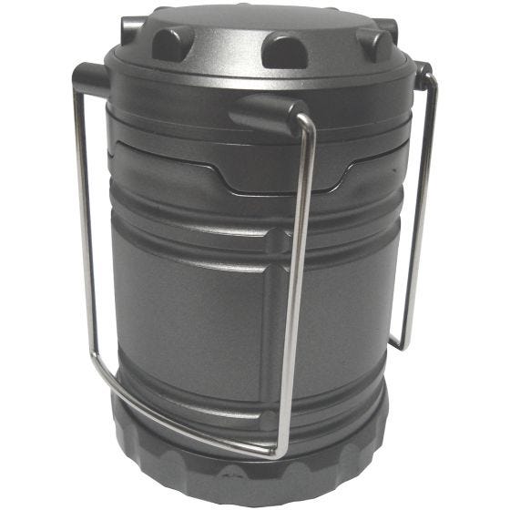 Linterna plegable Highlander con 7 luces LED en gris