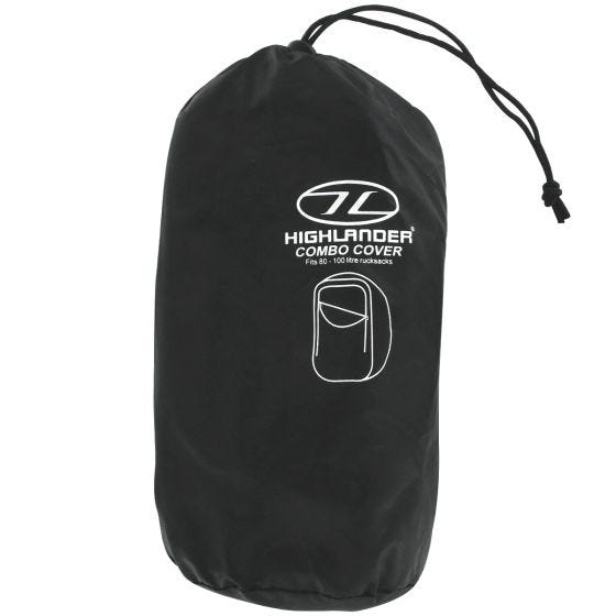 Funda Highlander para mochila grande en negro
