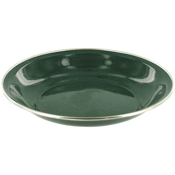 Plato hondo Highlander Deluxe esmaltado en verde