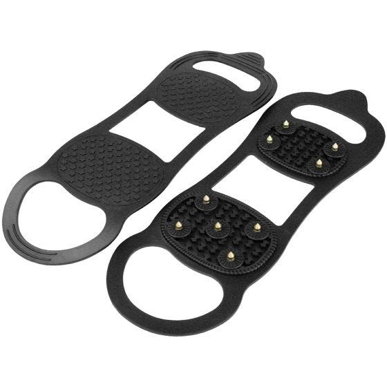 Raquetas Highlander para nieve y hielo en negro