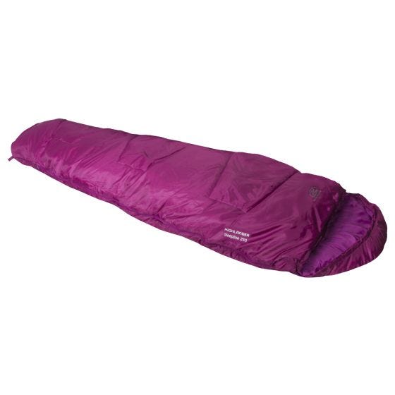 Saco de dormir momia Highlander Sleepline 250 en rosa