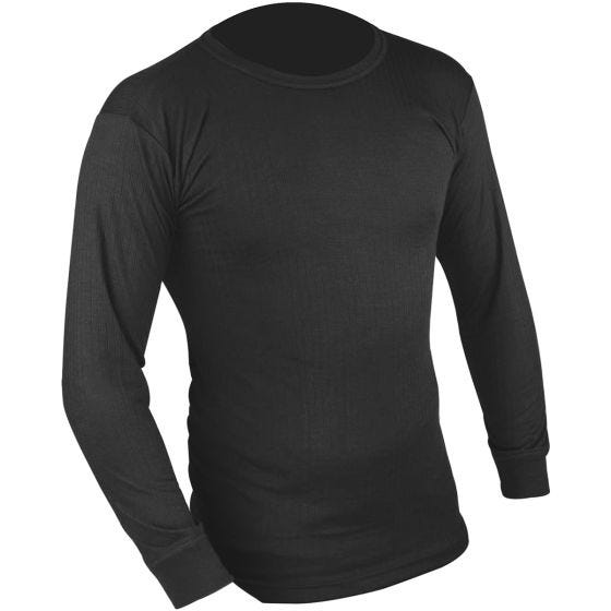 Camiseta interior Highlander Thermal Vest de manga larga en negro