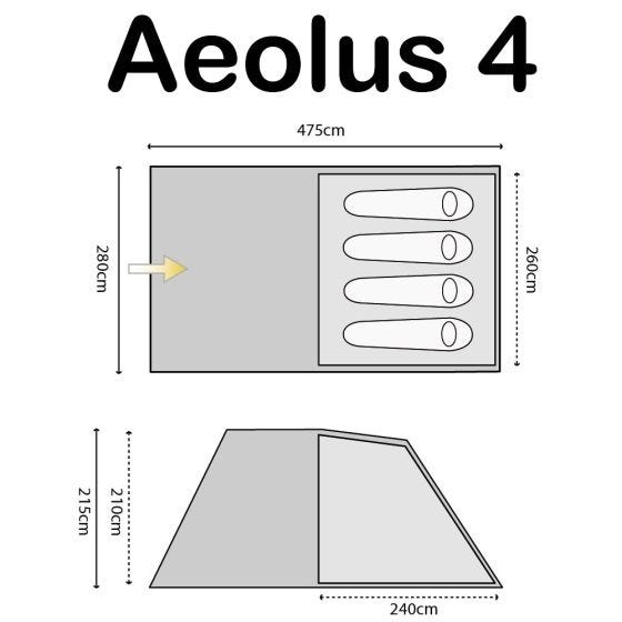 Tienda Highlander Aeolus 4 en Rock Grey