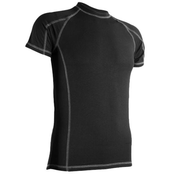 Camiseta de manga corta para hombre Highlander Bamboo 190 en negro