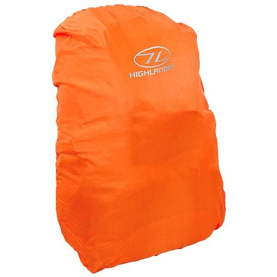 Funda impermeable Highlander para mochila pequeña en naranja