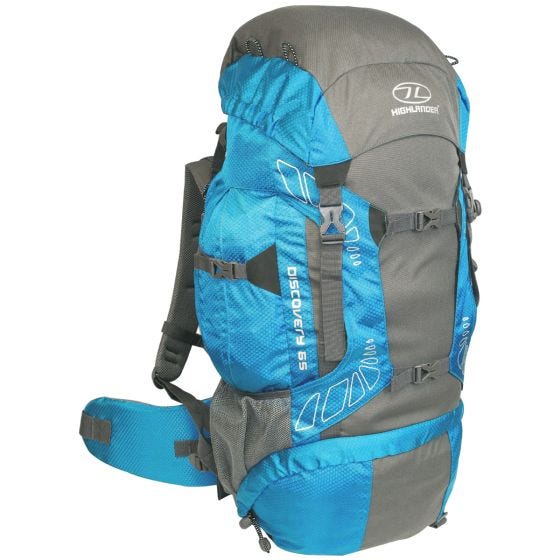 Mochila Highlander Discovery 65 en azul vivo