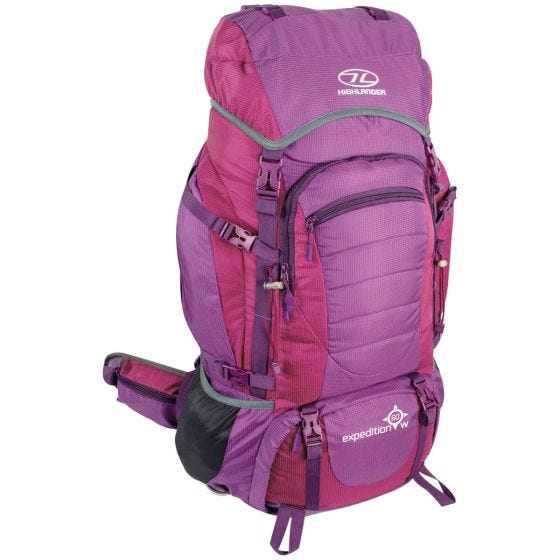 Mochila Highlander Expedition 60W en morado