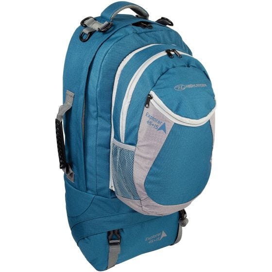Mochila de marcha Highlander X-Plorer de 45 + 15 l en azul intenso