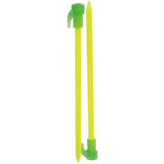 Pack de 6 piquetas fluorescentes Highlander de 20 cm
