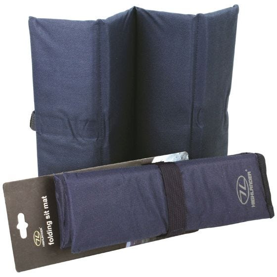 Almohadilla para asiento Highlander plegable en azul