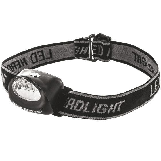 Linterna frontal Highlander Fornax con 5 luces LED en negro