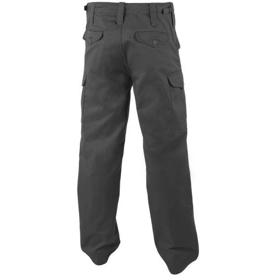 Pantalones Highlander Combat de tejido pesado en negro