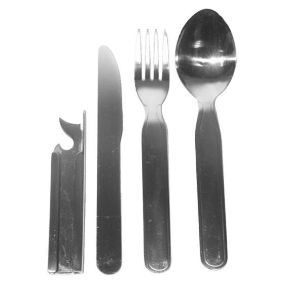 Set de cubiertos Highlander de estilo militar