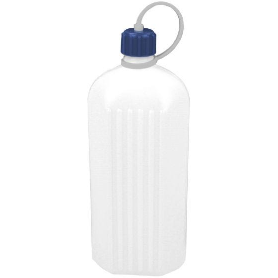 Botella octogonal Highlander Poly de 1 litro en blanco