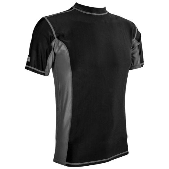 Camiseta de manga corta para hombre Highlander Pro Comp en negro / gris