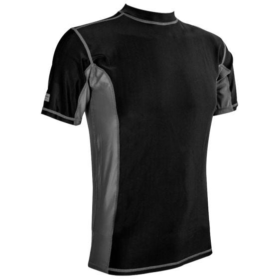 Camiseta de manga corta para hombre Highlander Pro Comp en negro / gris