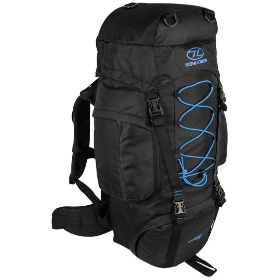Mochila Highlander Rambler 66 en negro / azul intenso