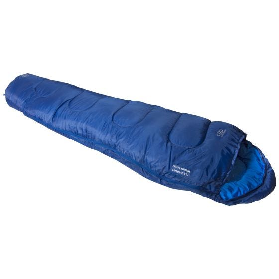 Saco de dormir momia Highlander Sleepline 350 en azul