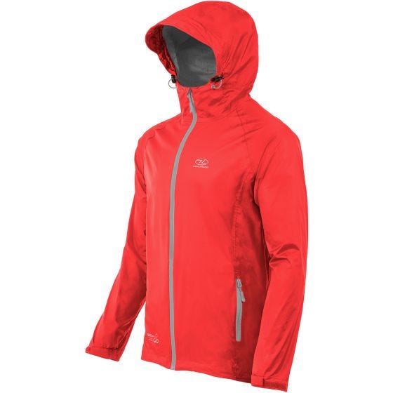 Chaqueta plegable Highlander Stow & Go en rojo