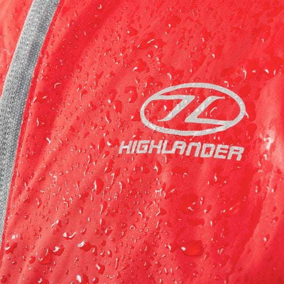 Chaqueta plegable Highlander Stow & Go en rojo
