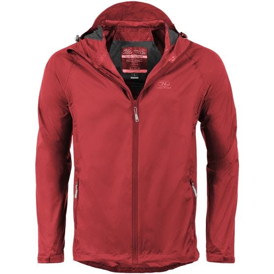Chaqueta plegable Highlander Stow & Go en rojo