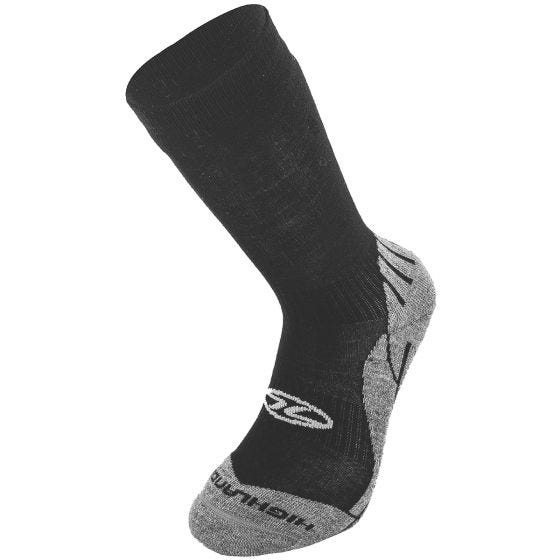 Calcetines de senderismo Highlander Bamboo en negro