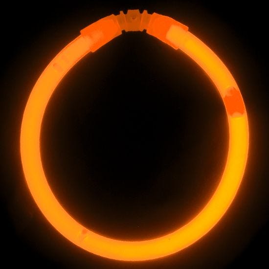 Pulsera Illumiglow de 19 cm en naranja