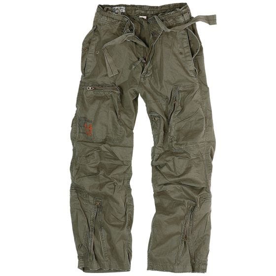 Pantalones de estilo cargo Surplus Infantry en verde oliva