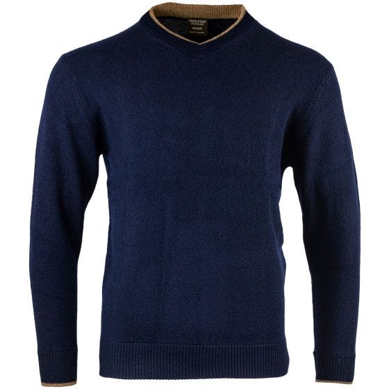 Suéter con cuello de pico Jack Pyke Ashcombe en Navy