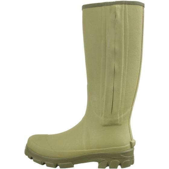 Botas Wellington con cremallera Jack Pyke Ashcombe en verde oliva claro