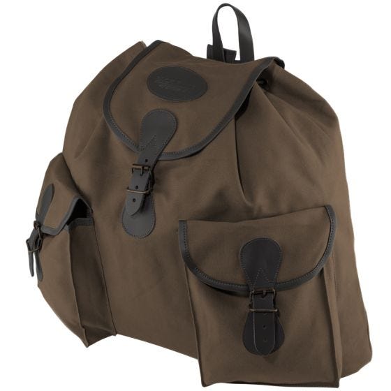 Mochila triangular de lona Jack Pyke en marrón