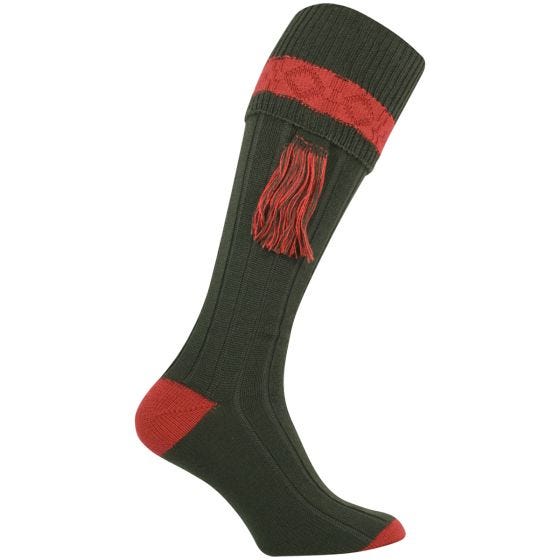 Calcetines de tiro hasta la rodilla con contraste Jack Pyke en verde