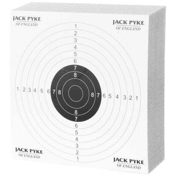 Pack de 100 dianas de tiro Jack Pyke de papel de 14 cm