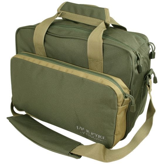 Bolso bandolera deportivo Jack Pyke en verde / Tan