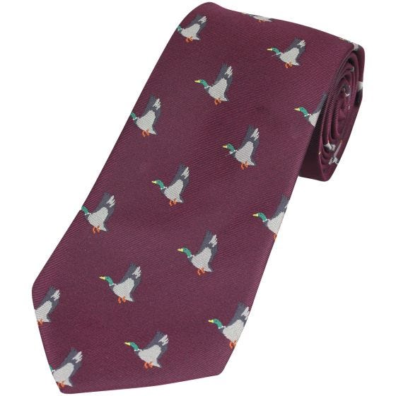 Corbata Jack Pyke con diseño de patos en Wine