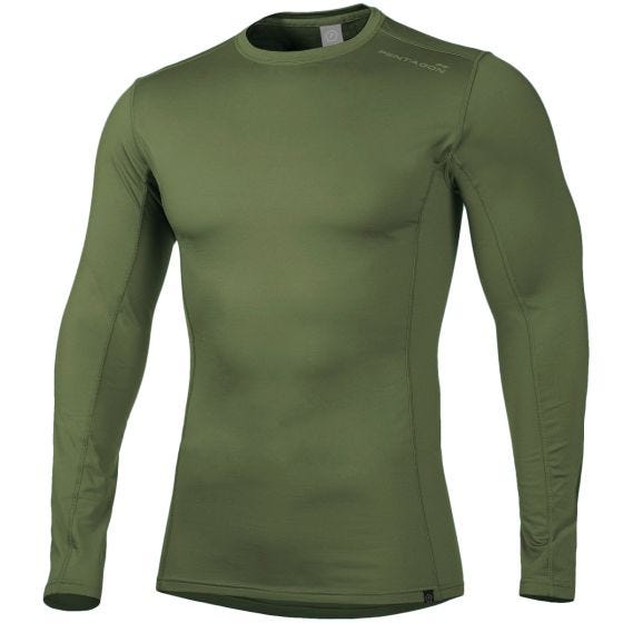 Camiseta térmica Pentagon Pindos 2.0 en verde oliva