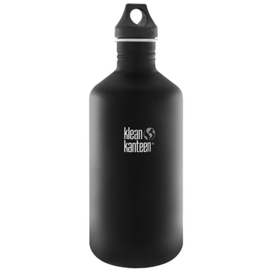 Botella Klean Kanteen Classic con tapón con agujero de 1900 ml en Shale Black