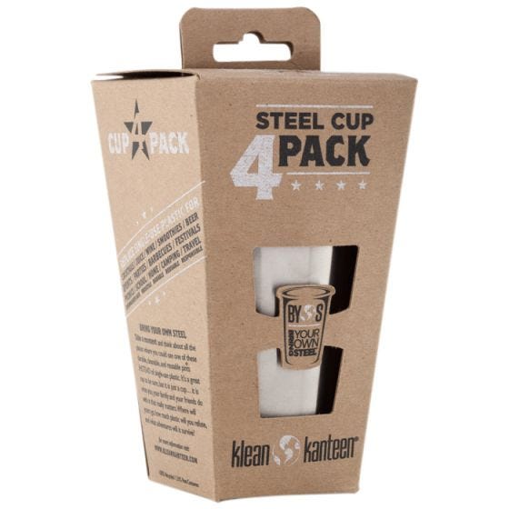 Pack de 4 vasos de pinta Klean Kanteen de 296 ml en Brushed Stainless