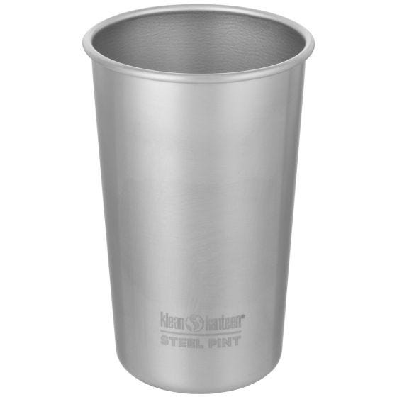 Vaso de pinta Klean Kanteen de 473 ml de acero en Brushed Stainless