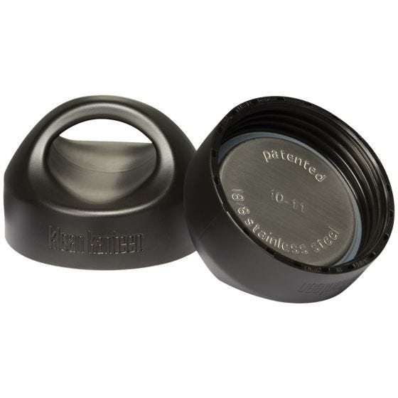 Tapón ancho con agujero Klean Kanteen en negro