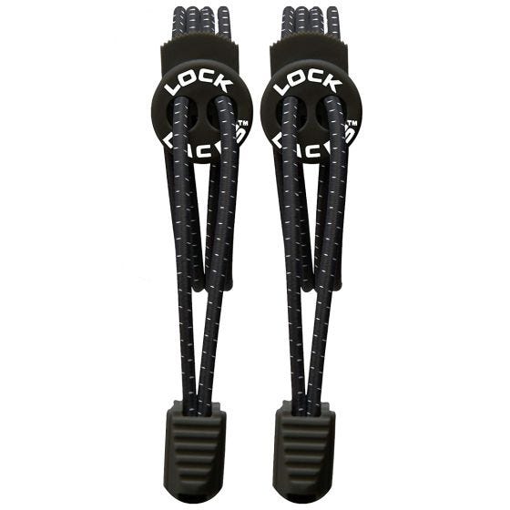 Cordones elásticos Lock Laces que no se atan en negro