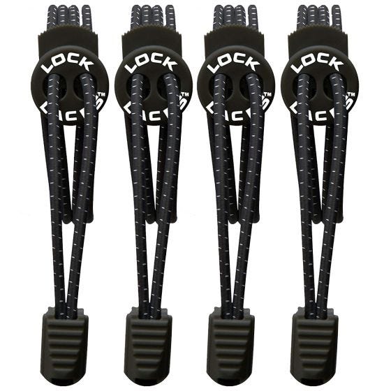 Pack de 2 cordones elásticos Lock Laces que no se atan en naranja