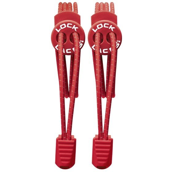 Cordones elásticos Lock Laces que no se atan en rojo