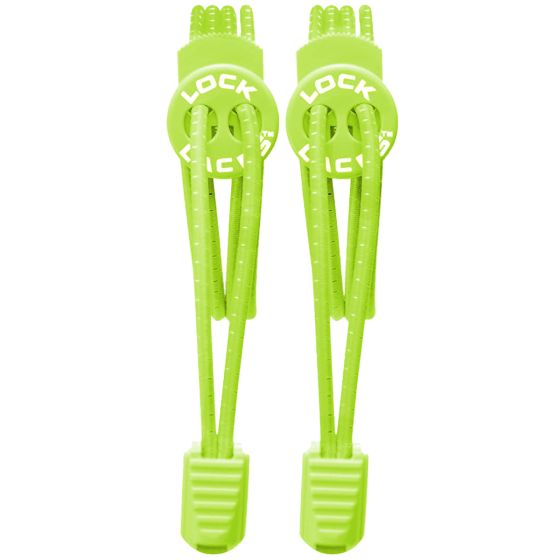 Cordones elásticos Lock Laces que no se atan en Sour Green Apple