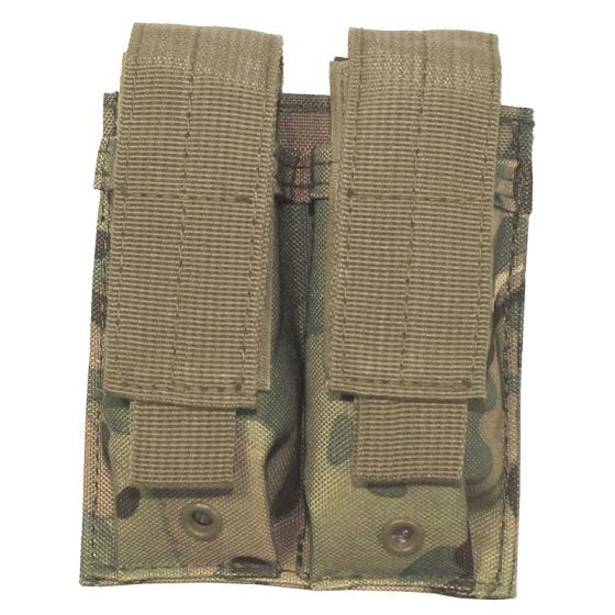 Portacargador doble MFH de cartuchos de 9 mm con sistema MOLLE pequeño en Operation Camo