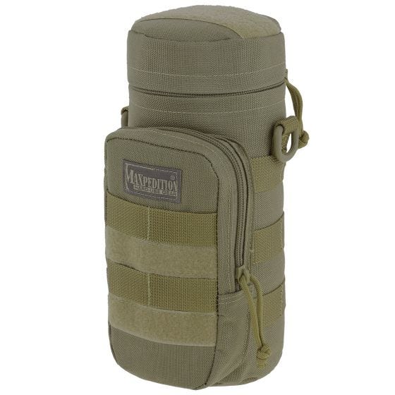Portabotellas Maxpedition de 25,4 x 10,2 cm en caqui